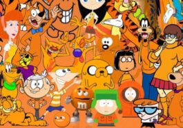orange cartoon character